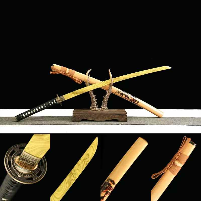 Katana - Loup Noir Aux pas d'Or