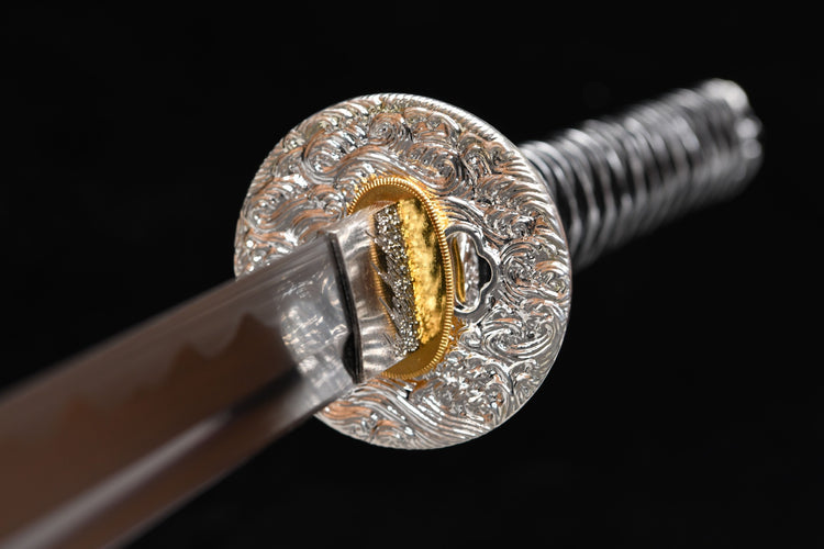 Katana – Silver Dragon Sword - Image 4